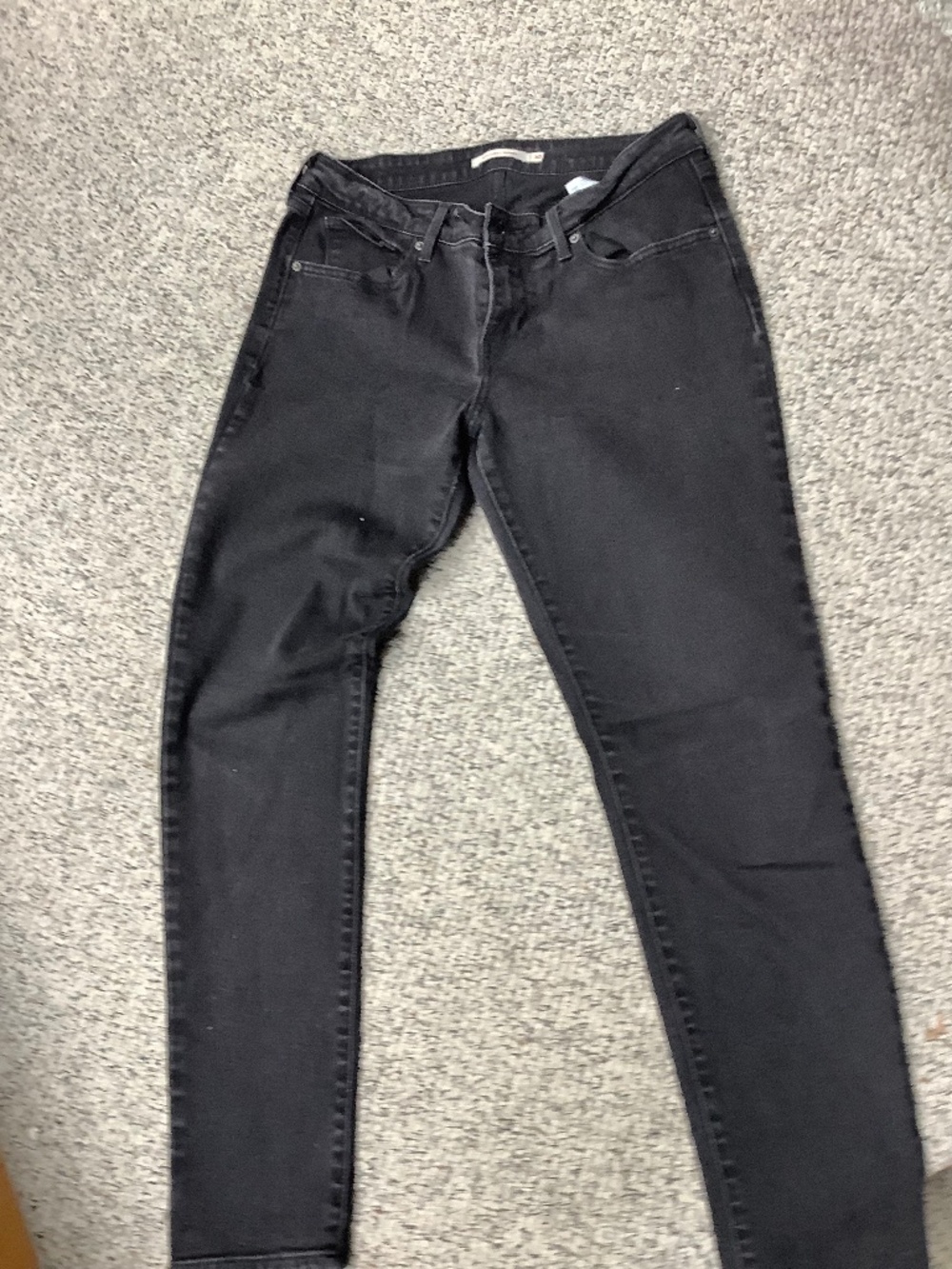 Levi 811 Black Curvy Skinny Jeans